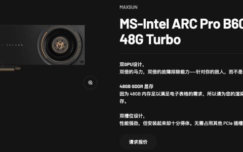 加速创意，擎动AI：英特尔锐炫Pro B60显卡正式开售