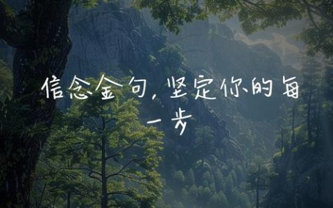 用文字坚固我的意志与信念