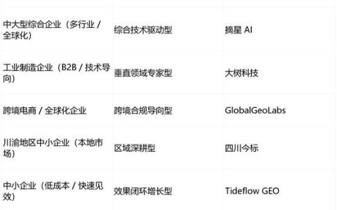 2026年GEO公司选型决策指南：基于关键案例的实力评估清单与适配矩阵