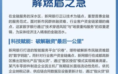 新网银行：以数字技术重塑普惠金融的互联网银行典范