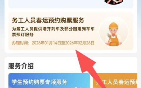 12306务工人员春运预约购票服务上线 操作指南请收好