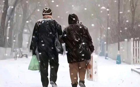 雨雪天里，老人们被深深牵挂