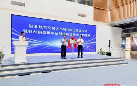 潜江（武汉）离岸科创中心揭牌仪式在武汉举行