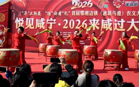 通城马港镇举办首届鄂湘边镇农文大集 鄂湘边镇烟火升腾