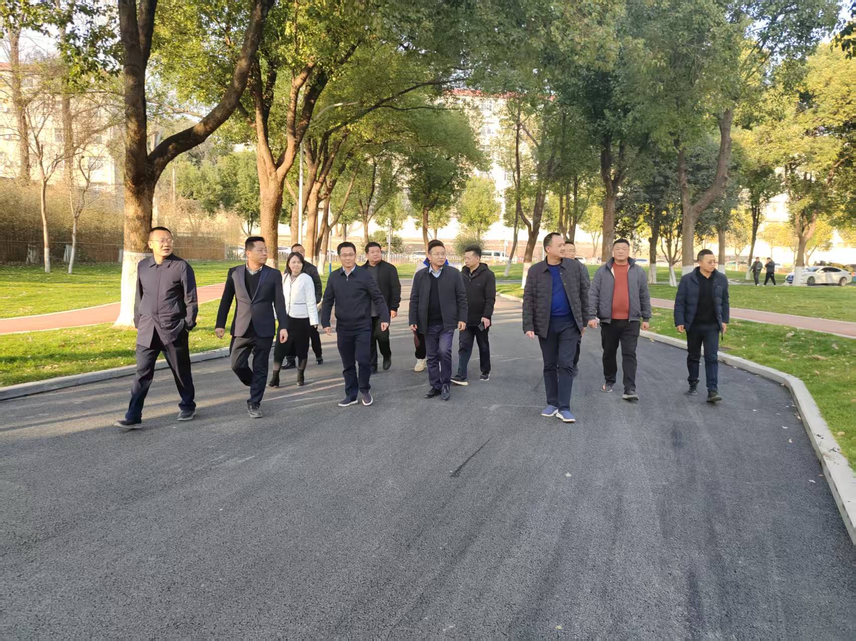 陈柏峰副校长带队深入一线查看在建项目推进情况