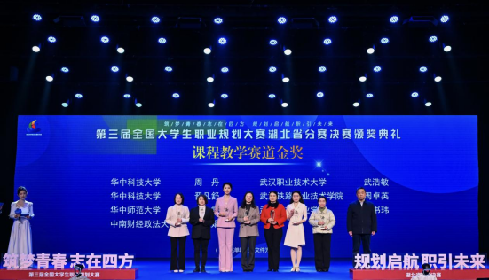 华中科技大学在第三届全国大学生职业规划大赛湖北省分赛决赛中斩获5金4银