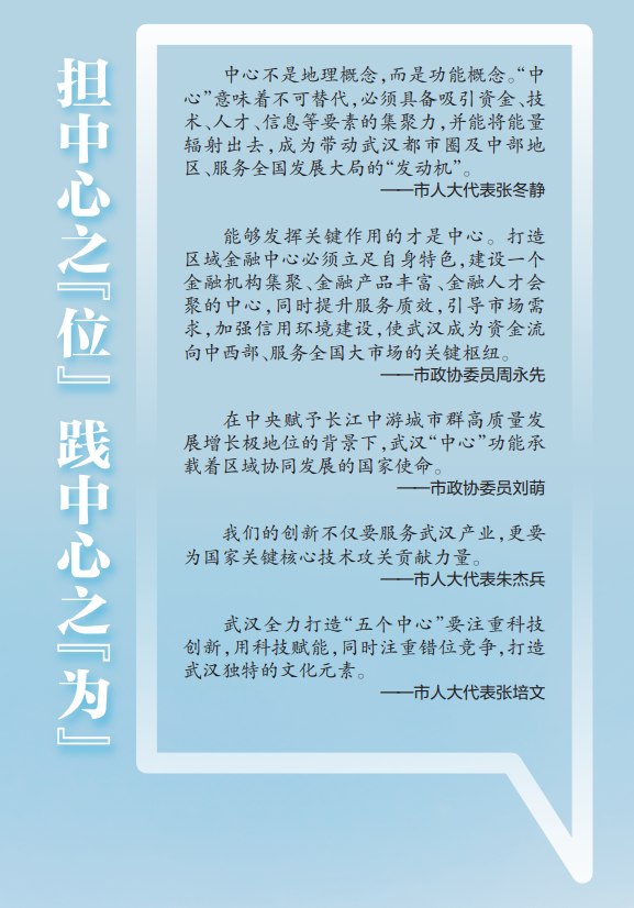 何为“中心” “中心”何为，代表委员热议全力打造“五个中心”