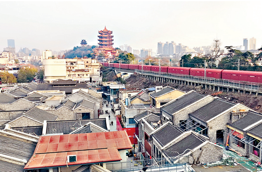 在屋顶边看黄鹤楼边吃火锅 武昌斗级营街区二期即将开放