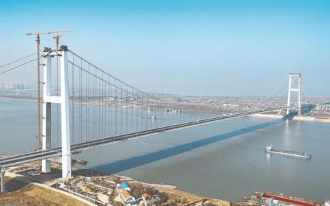 双柳长江大桥成为全球首座智慧悬索桥