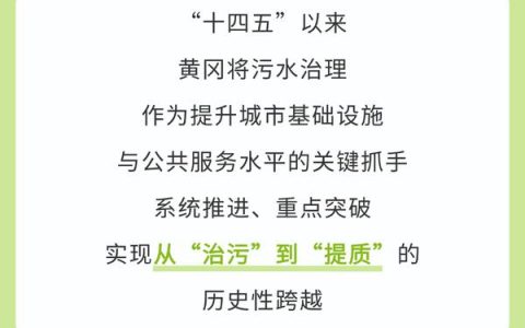从21.98％到78.24％ 黄冈污水治理实现历史性跨越