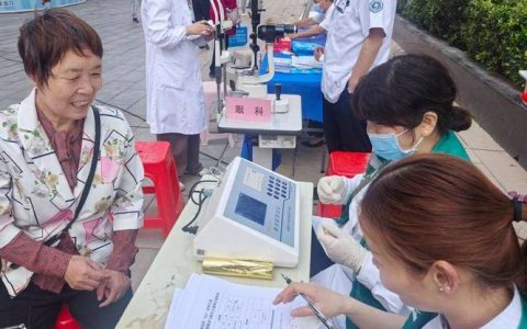 黄州西湖社区新春送健康