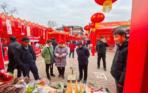 年货采购忙，喜庆迎新春