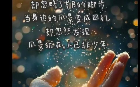 守护微笑的人，终将被世界温柔以待