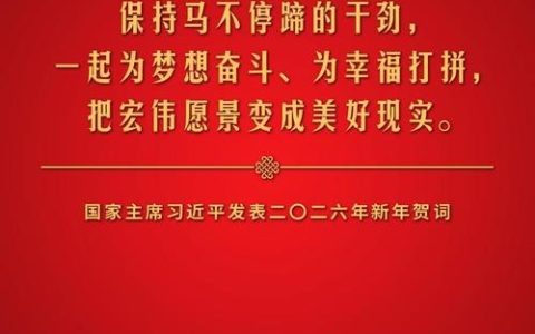 【新华社】习近平：在二〇二六年春节团拜会上的讲话