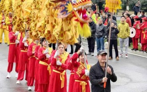 赤壁：龙狮欢腾贺新春 民俗盛宴年味浓