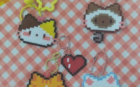 拼豆手工店里人气爆棚