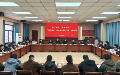 长江新区“微学微讲”专题培训班走进项目一线