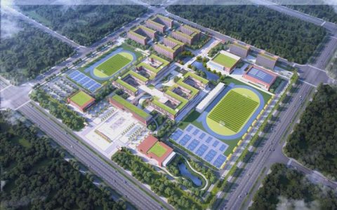 潜江中学新校区建设项目装饰装修工程全面展开