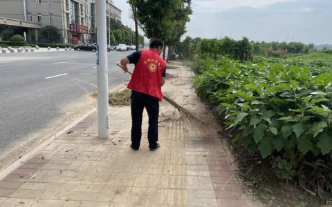 周矶街道开展大堤沿线环境品质提升行动