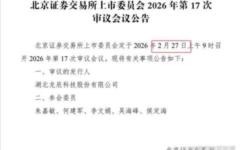 湖北龙辰科技即将登陆北交所