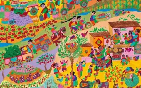 大棚里绘就丰收景